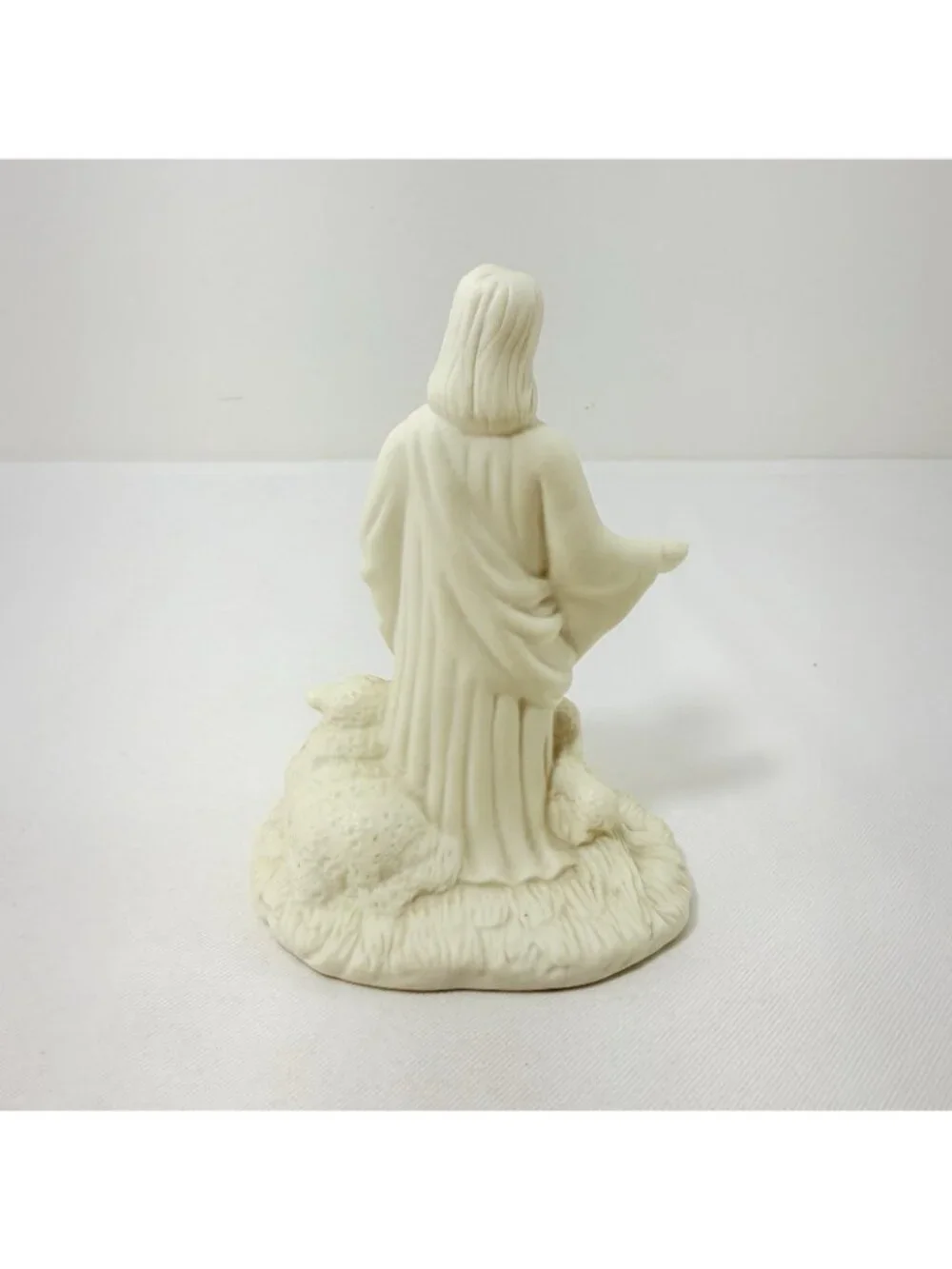 Vintage Loomco Shepherd Jesus Christmas Figurine 6” Christianity Religious White
